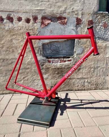 Pioneer Valley Frameworks Greylock Alfa Romeo Paint Bike Bicycle custom handmade handbuilt massachusetts red road bikePicture